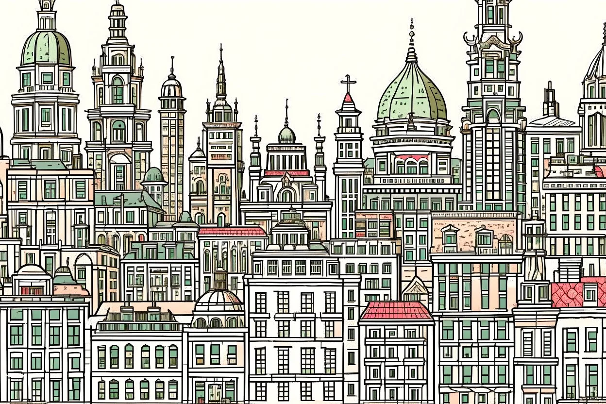 a city of different architectural styles