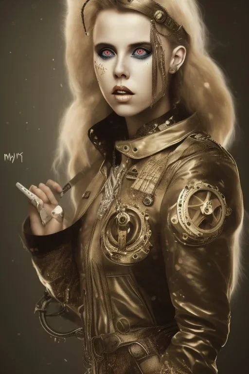 danish singer mø, high light , steampunk