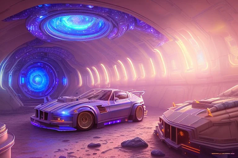 blue and purple crystal cosmic and galactic ambiance cinema4d sci-fi futuristic tunnel, full of details, smooth, bright sunshine,soft light atmosphere, light effect,vaporwave colorful, concept art, smooth, extremely sharp detail, finely tuned detail, ultra high definition, 8 k, 16k, unreal engine 5, ultra sharp focus