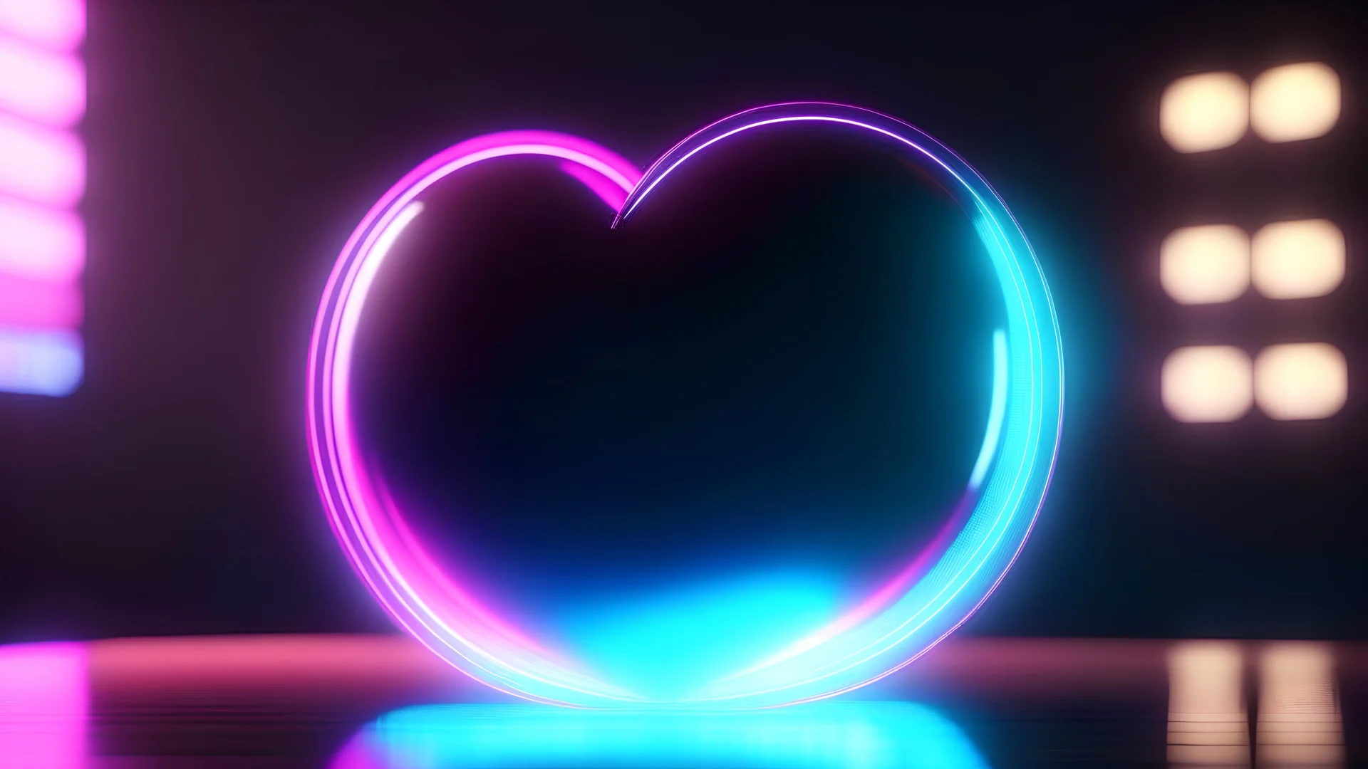 Photoreal magnificent neon vibes heart shaped dream bubble, as seen through glass, photorealistic, bokeh masterpiece smooth shading, ultra detailed, high resolution, cinematic, unreal 6, subtle shadows, octane render, 8k, cinema 4d, HDR, dust effect, vivid colors