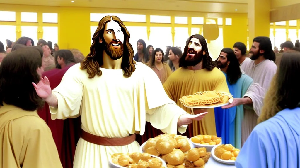 jesus goes to golden corral buffet