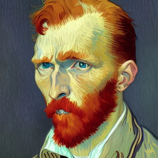 selfportrait painted by van gogh