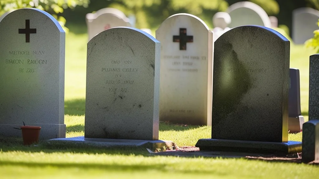 person spitting on a grave