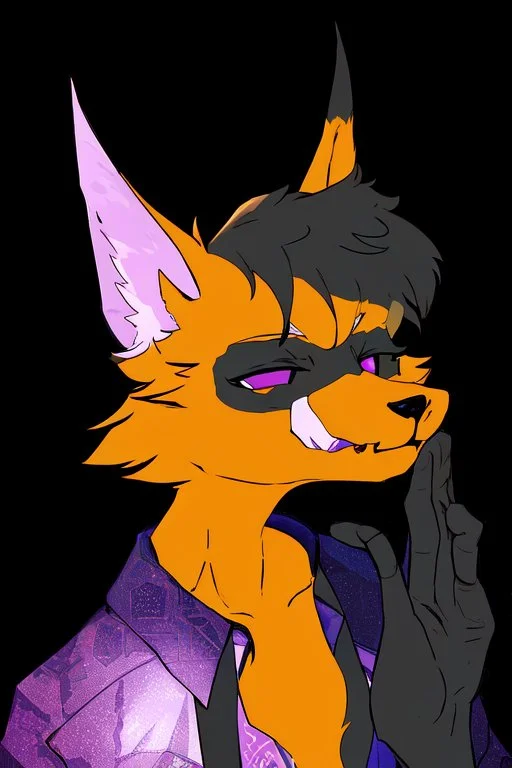 an anthropomorphic fox fursona