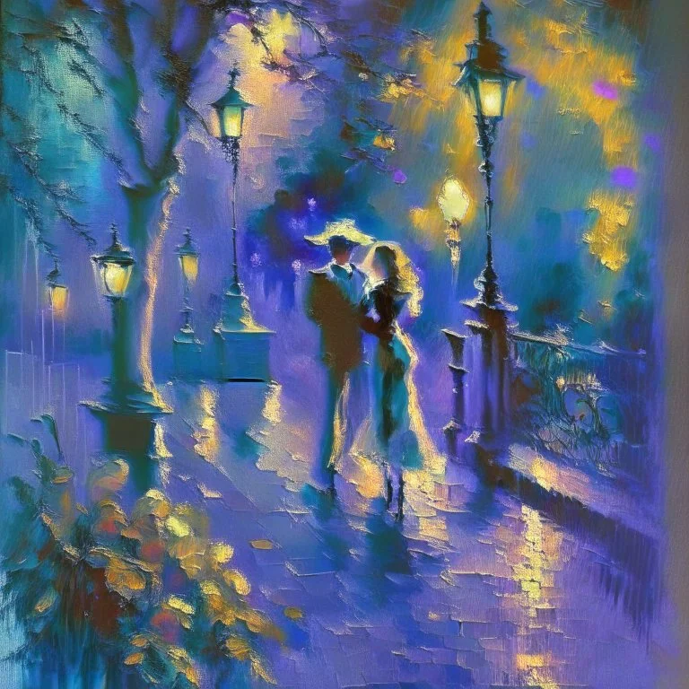 in the shadows romantic mood impressionist style