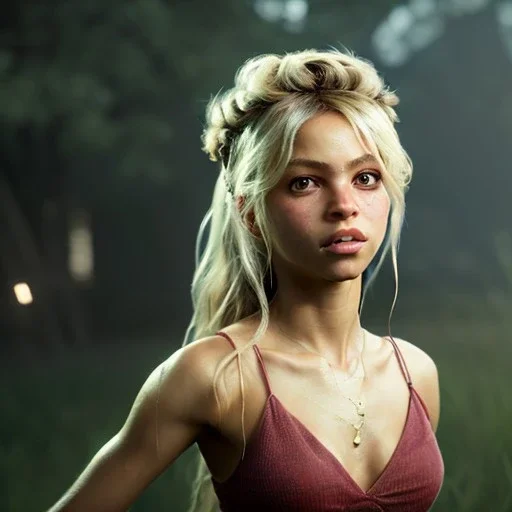 Shakira, artist, Realistic image, waist up portrait. perfect eyes, glow, circle iris. concept art, smooth, unreal engine 5, god lights, ray tracing, RTX, lumen lighting, ultra detail, volumetric lighting, 3d, finely drawn, high definition, 4k.