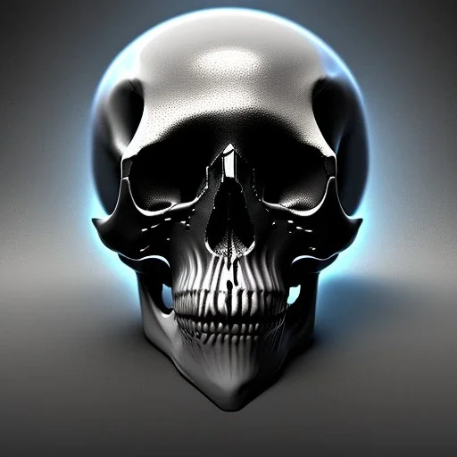 Cute fluid ink skull, big black eyes, unreal engine 5, 8k resolution, photorealistic, ultra detailed