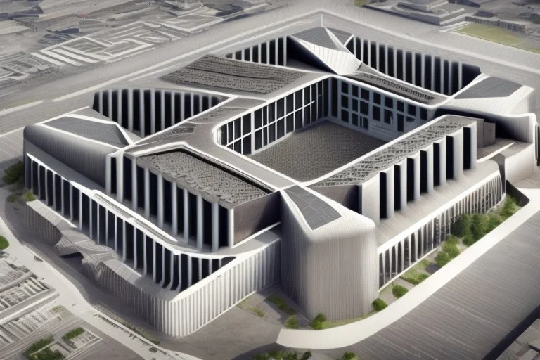 Military headquarters buliding/structure design similar to pentagon