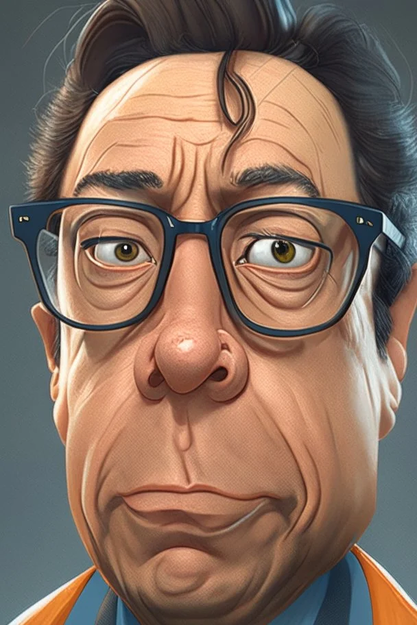 Caricatura de Gustavo Petro, hiper realista,8k