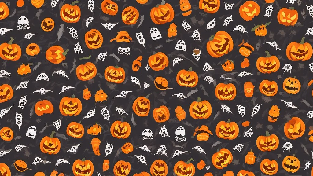 Halloween seamless pattern