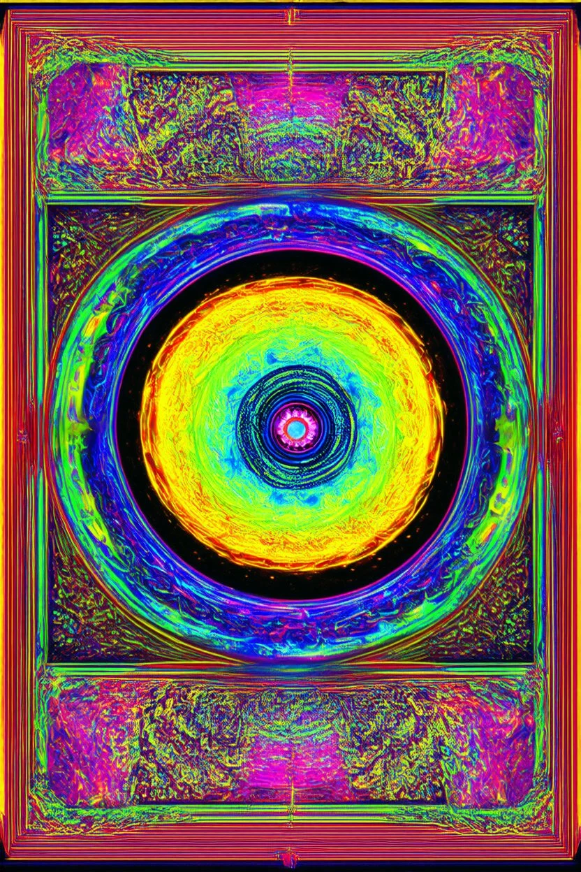 quantum grimoire; vivid technicolor optical art