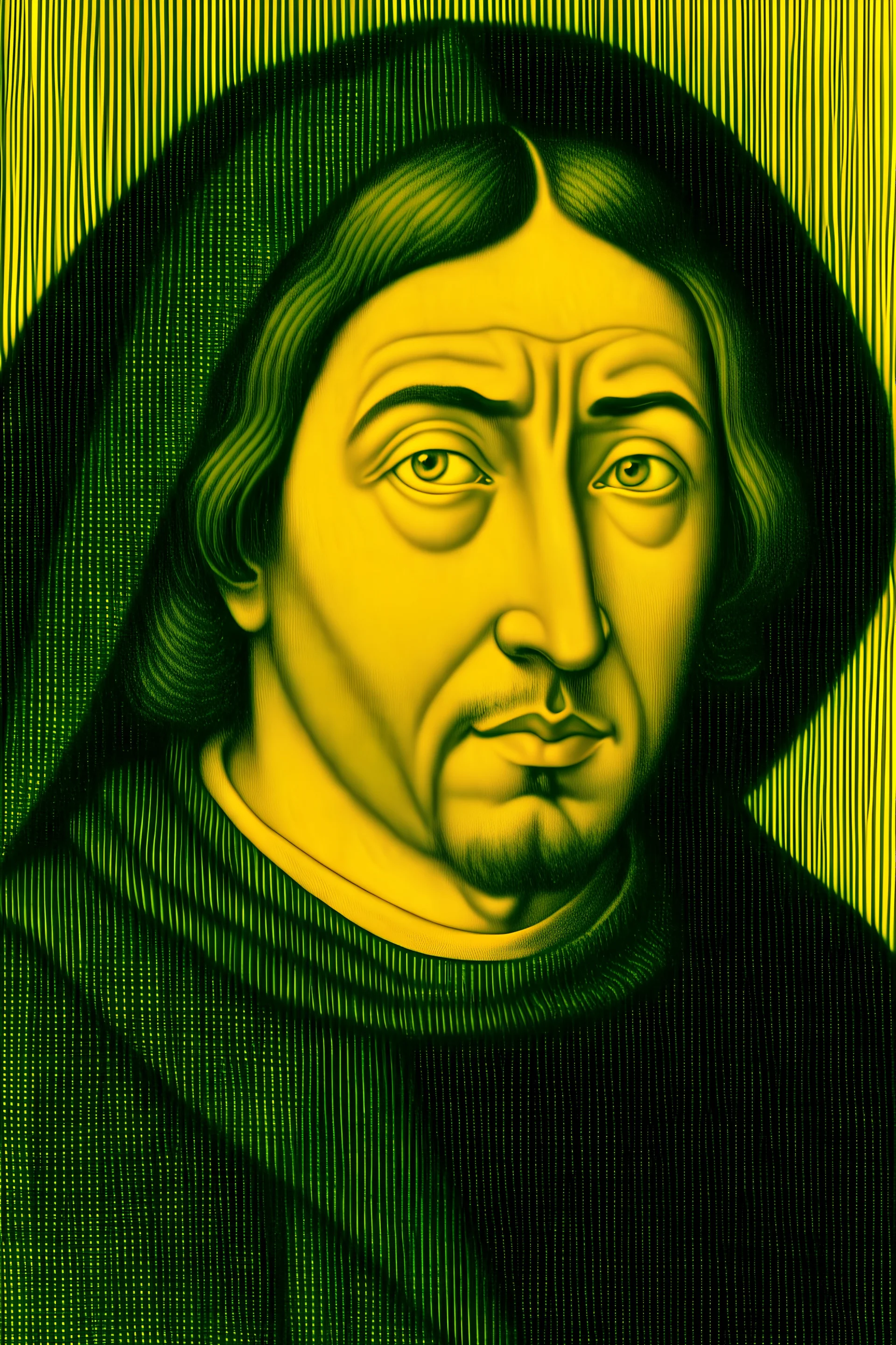 Create the original famous image of Luca Pacioli