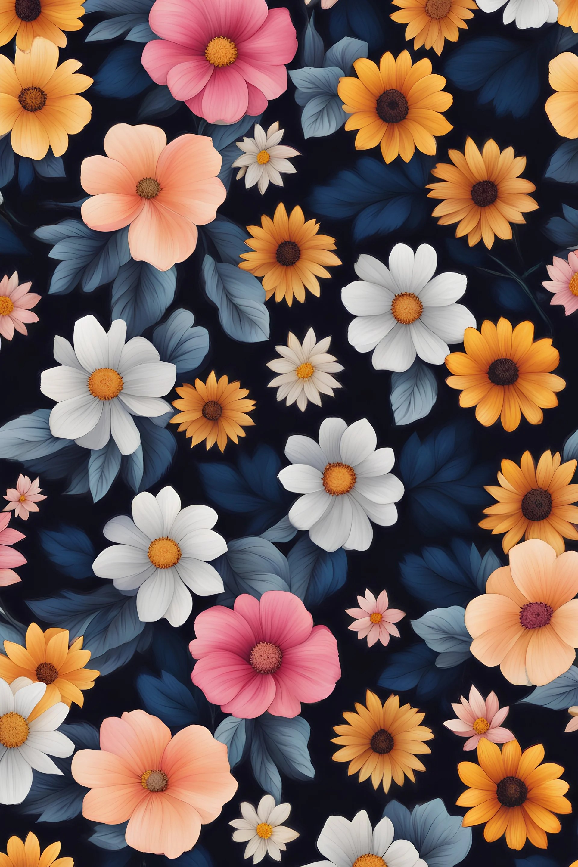 Floral design pallet background