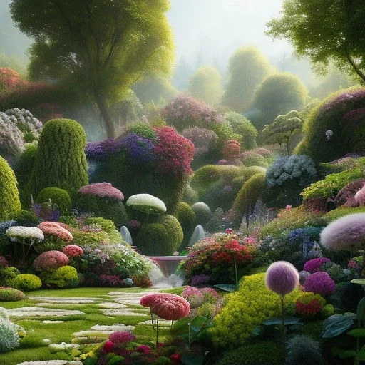 pixar style, volumetric summer garden environment and background, realistic painting of balenciaga, looking excited, volumetric lighting, dramatic lighting, detailed digital painting, extreme dense and fine fur, anime, ornate, colour-washed colors, elegant, small minutiae, tiny features, particulars, centered, smooth, sharp focus, renderman gofur render, 8k, uhd, detailed eyes, realistic shaded volumetric lighting, sunlight caustics, backlight, centered camera view