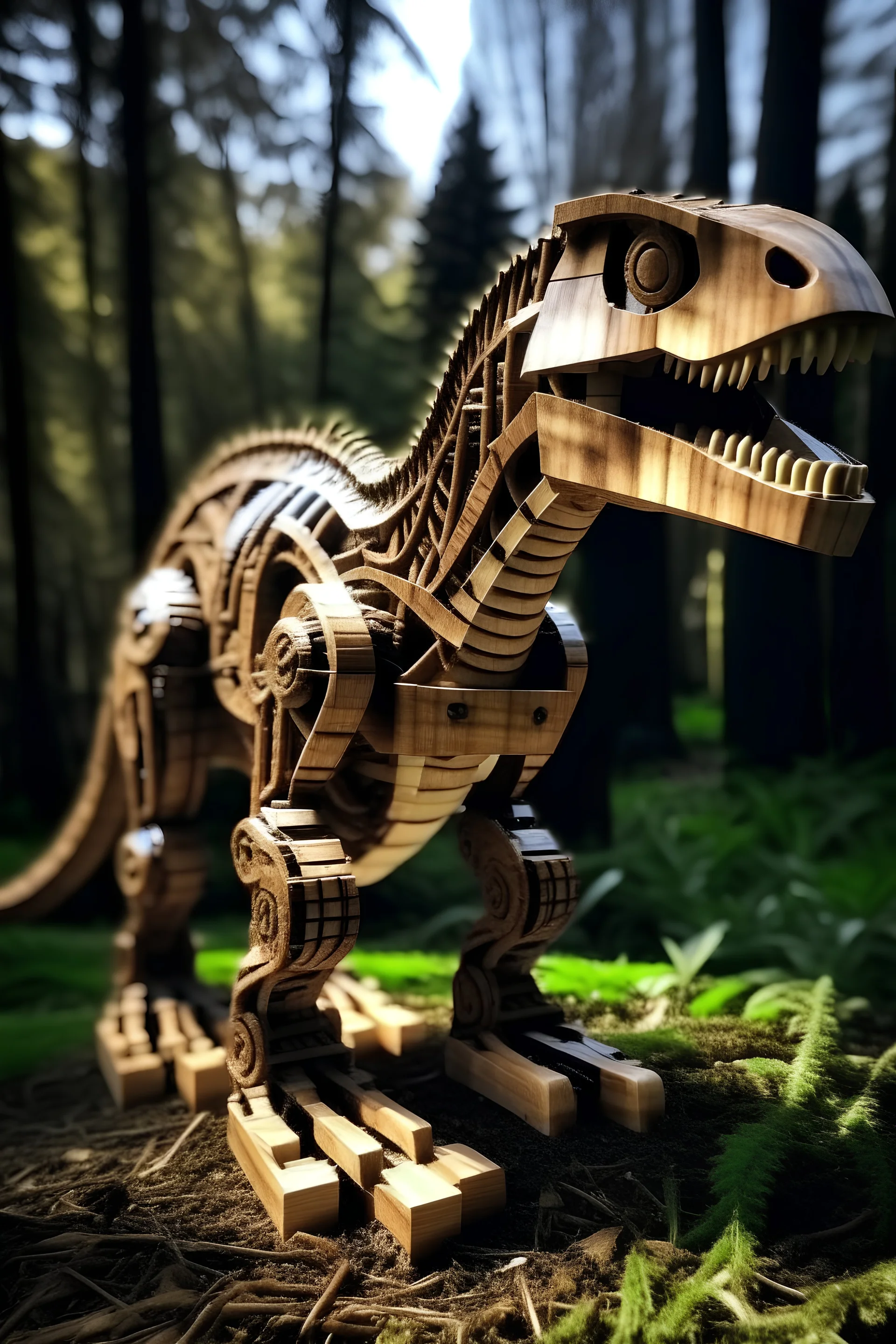 T-Rex wood