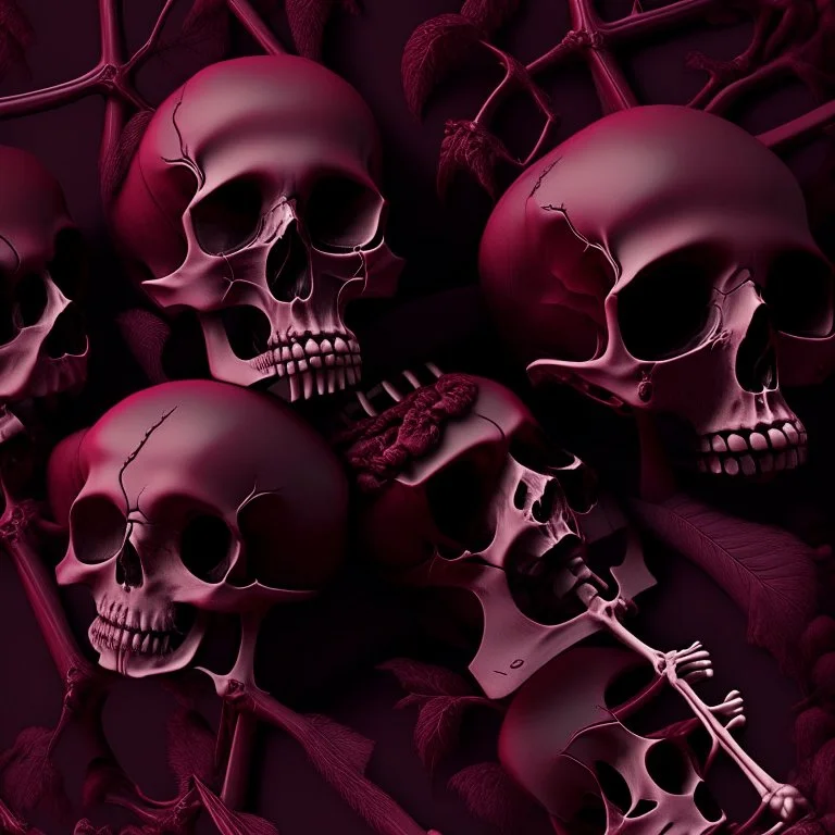 burgundy bones