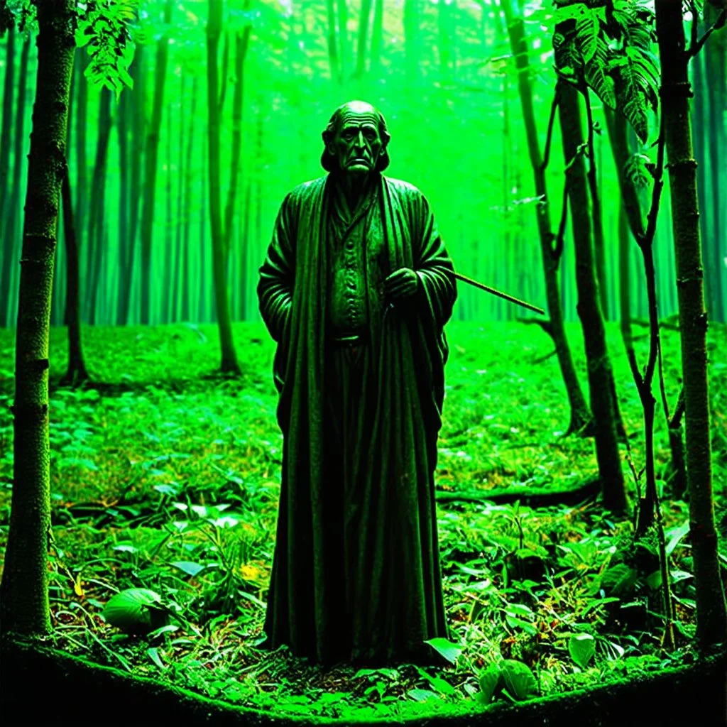 some mysterious figures, odd background, cinematic, Hieronymus Bosch, Max Ernst, vegetal life, rotten, ambient light, cry, ritual