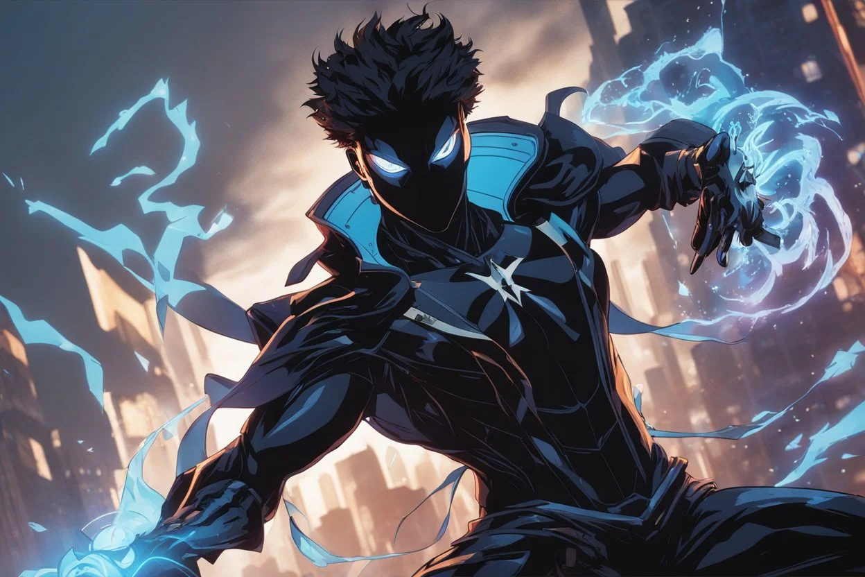 Miles in 8k solo leveling shadow artstyle, Crystal and Symbiote them, neon effect , magic circle, close picture, full body, apocalypse, intricate details, highly detailed, high details, detailed portrait, masterpiece,ultra detailed, ultra quality