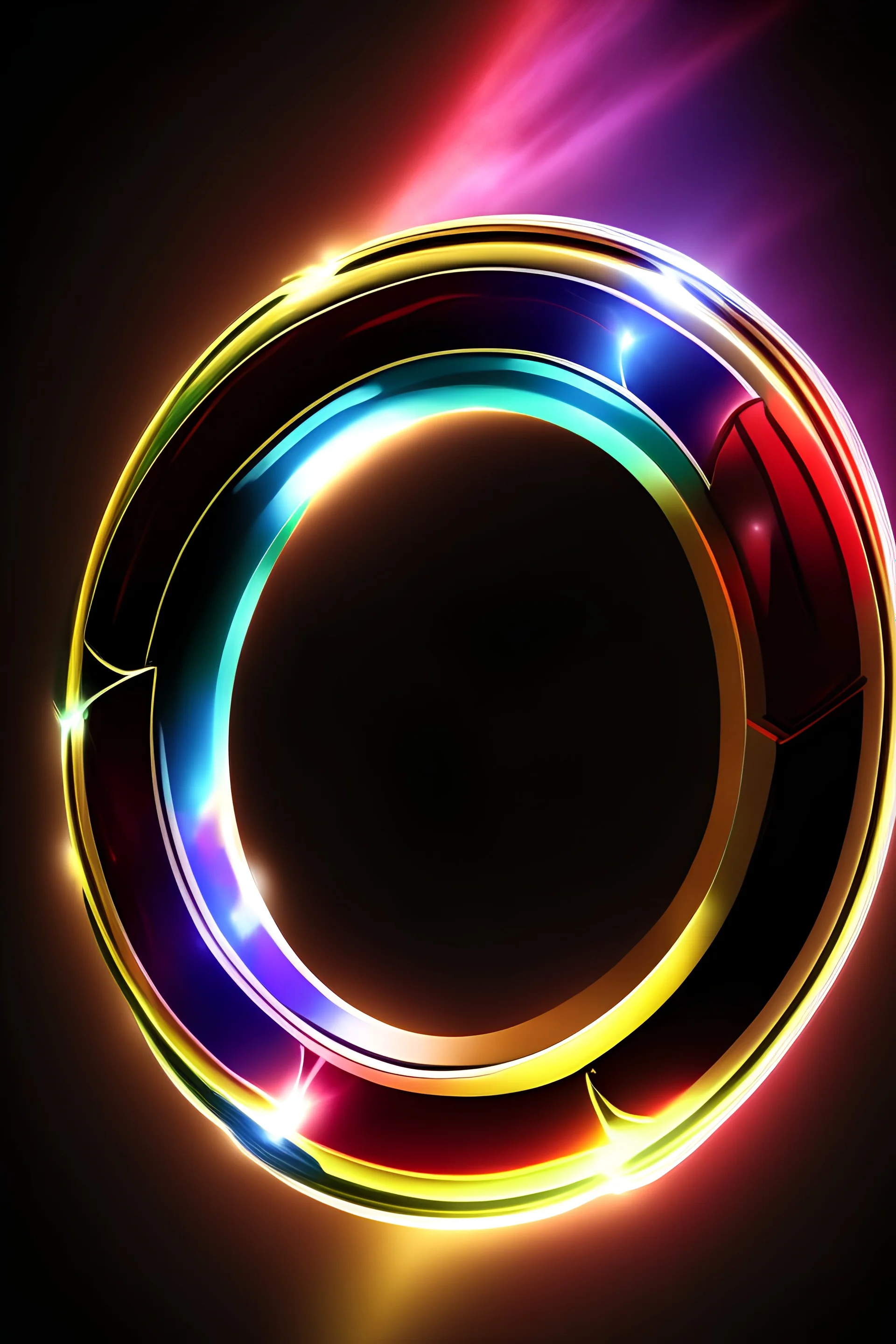 rainbow light space ring