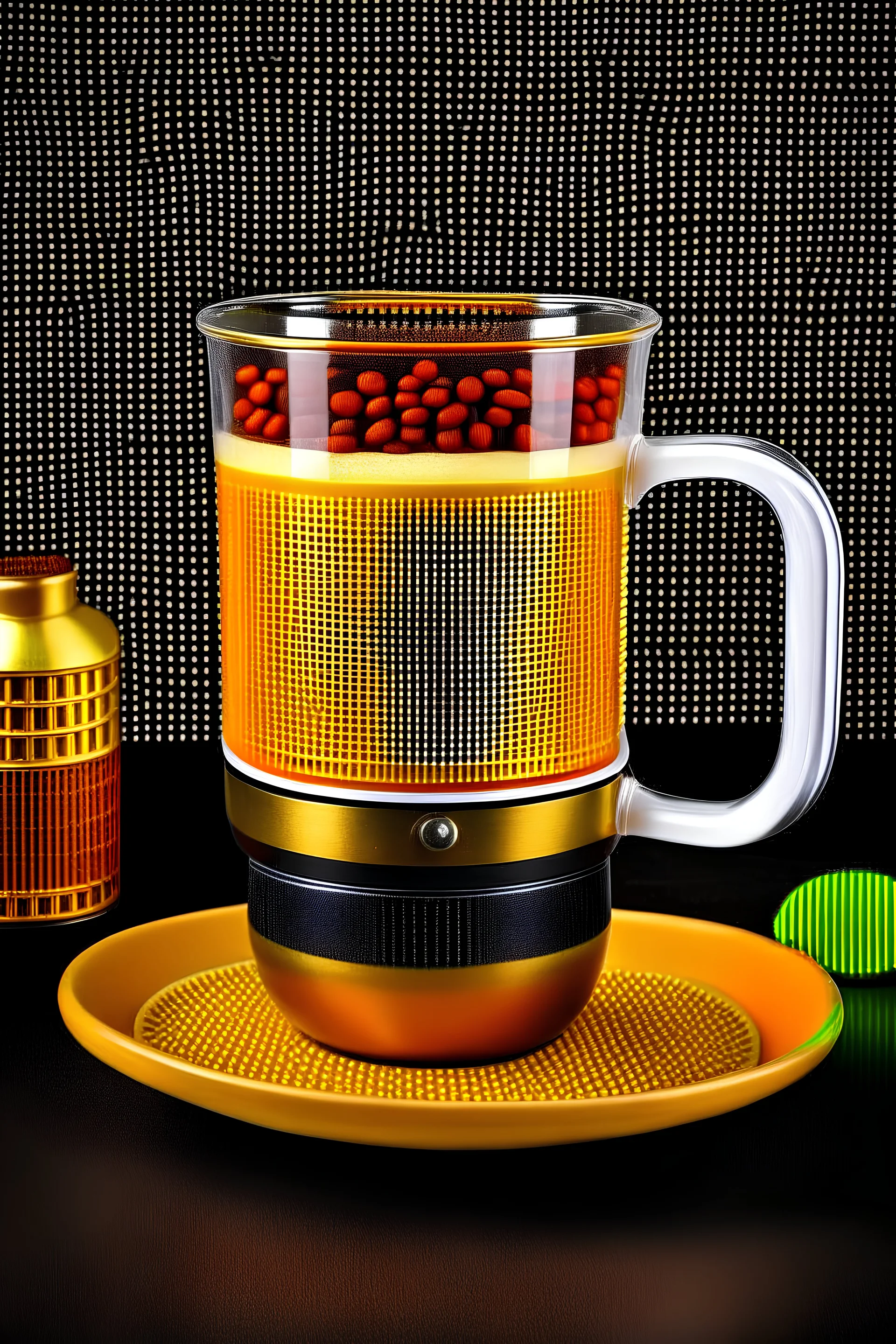 creative cup to work as a cup and arabic coffee maker