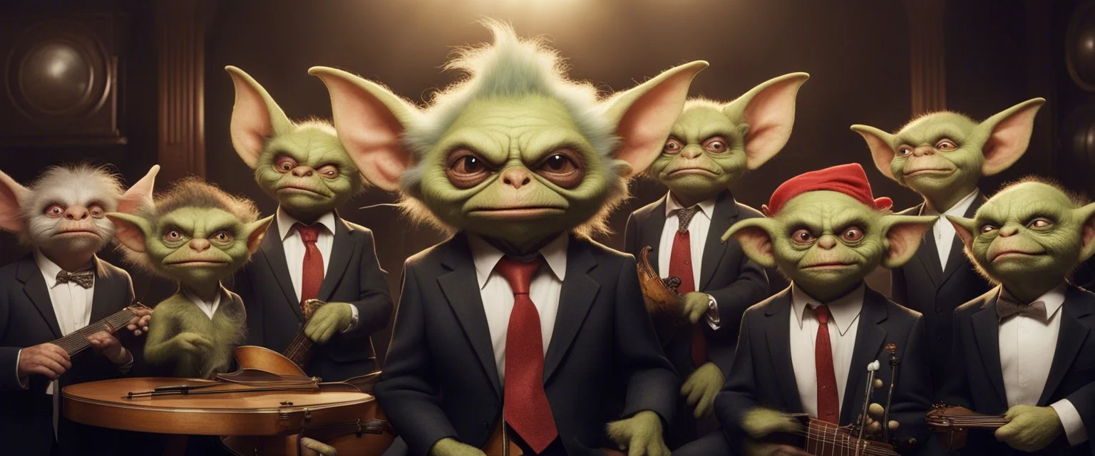 classy fluffy goblin gremlin reggae orchestra with no ears