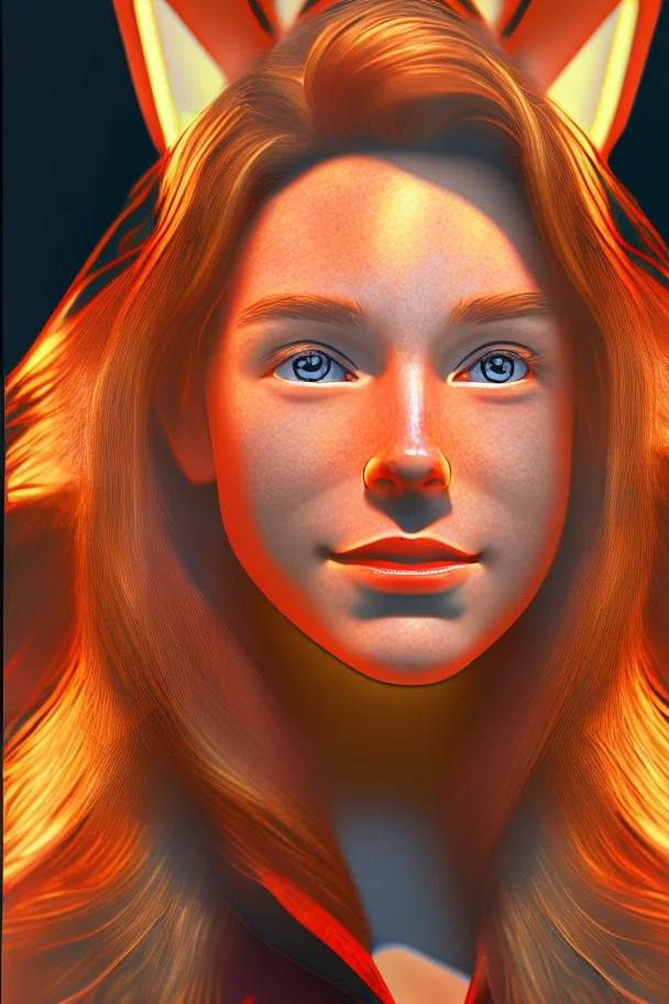 Arte digital Retrato hiperrealista 4k