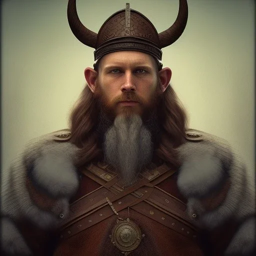 A viking with muscles and sharp swords, scary, steam punk, realistic, made in octane, cinematic, ultra-realistic, extremely detailed octane rendering, 8K, VRAY Super Real ar 2:3, dof photorealistic futuristic 50mm lens hard lighting dark gray tintype photograph, realistic lighting, sepia color