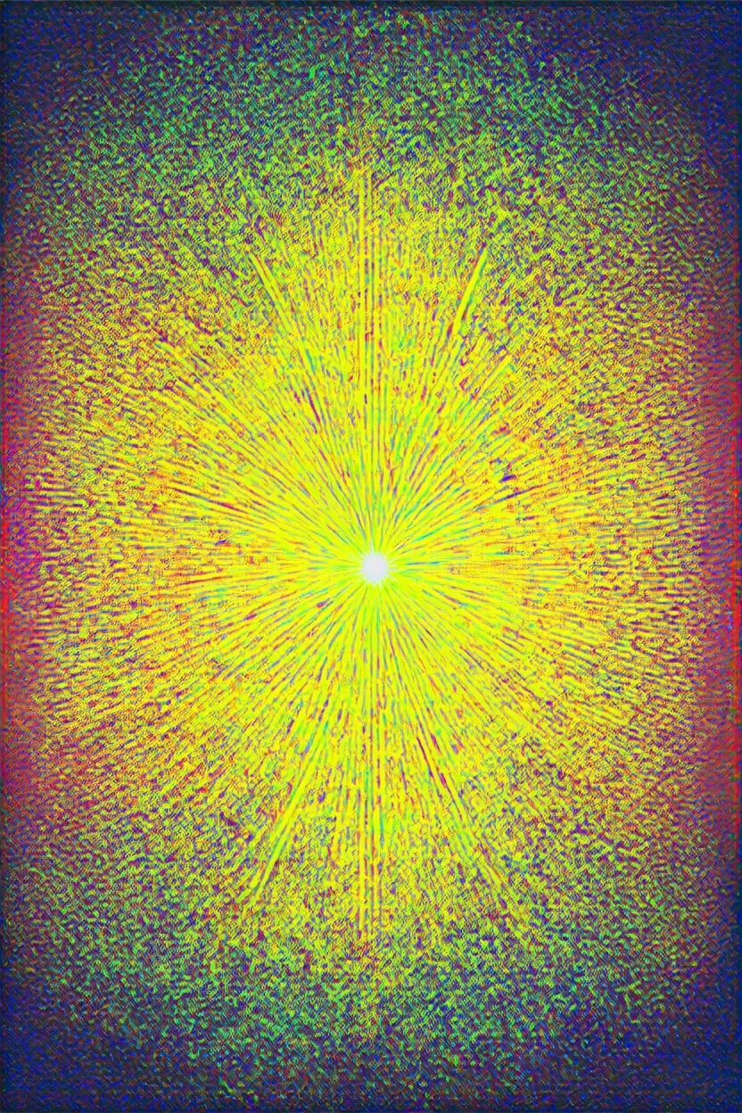 removing vibrational static; neo-surrealistic optical art