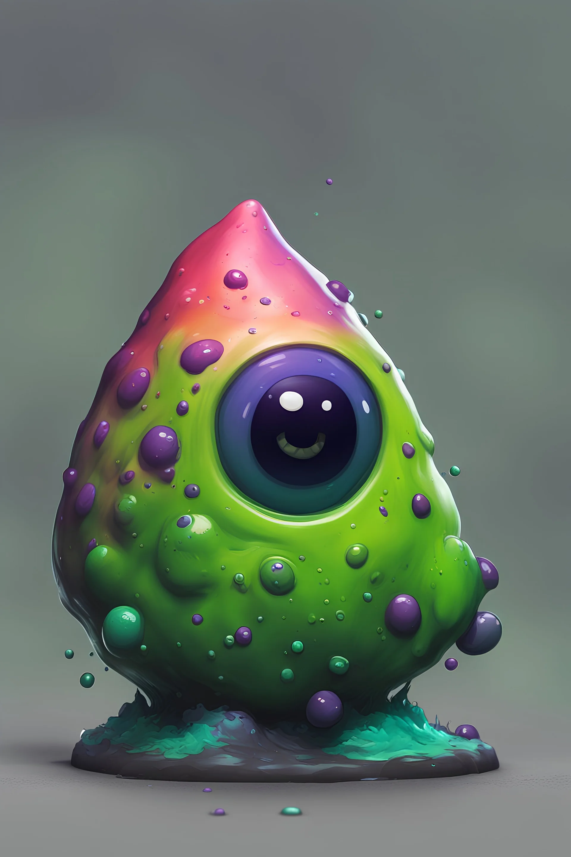 small, slime, blob, dnd, rock eyes