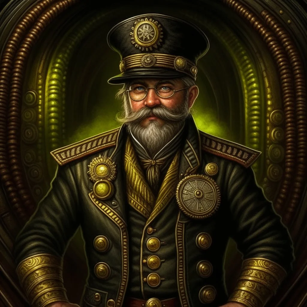 steampunk submarine captain