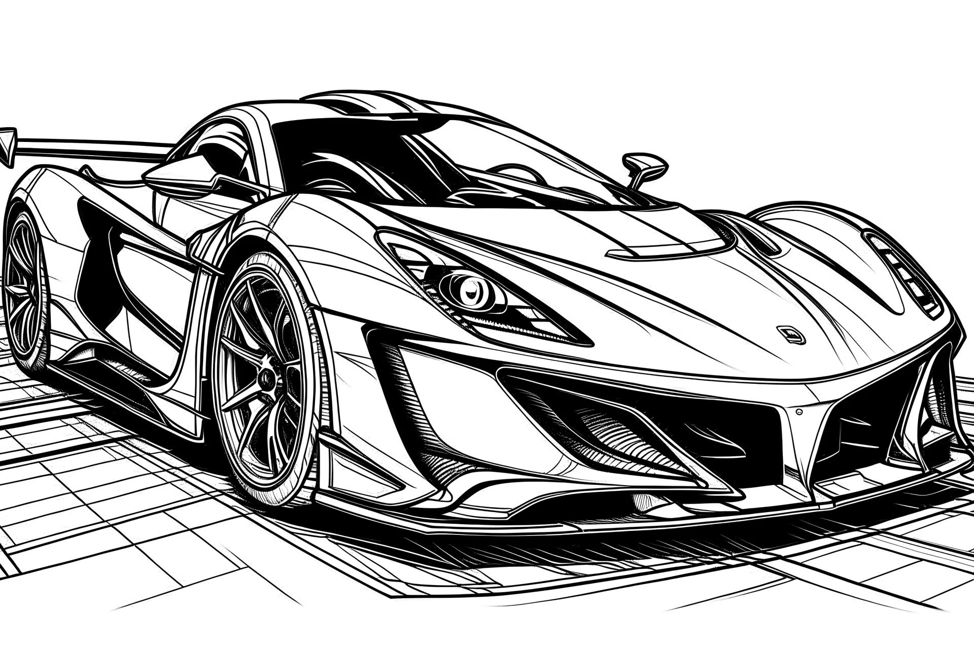 coloring SUPER CAR