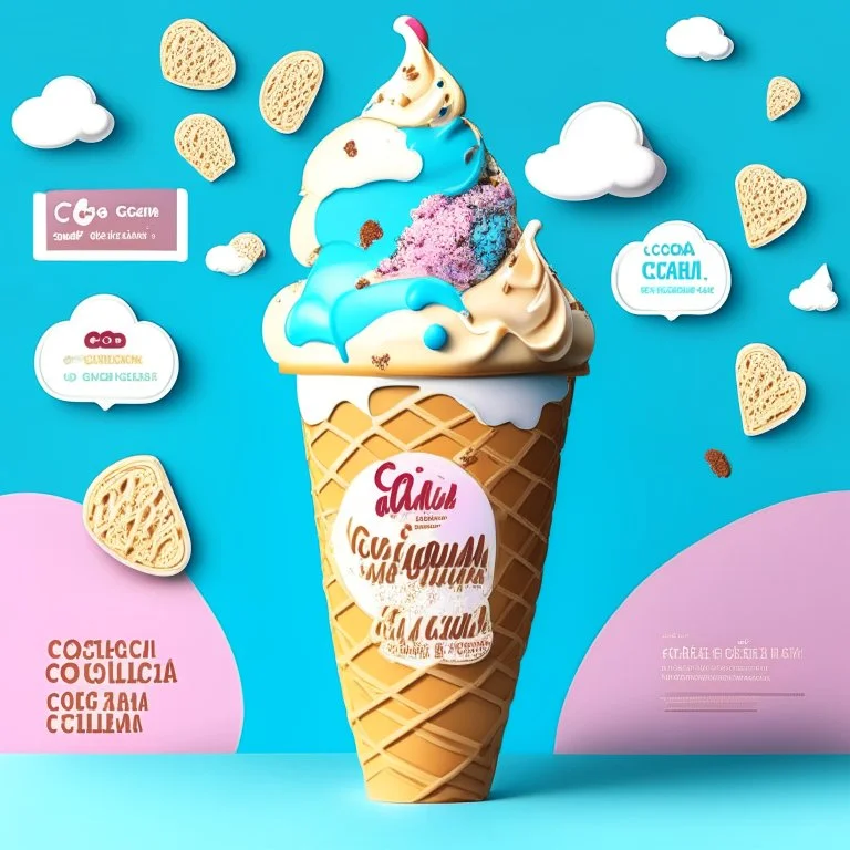 Social Media Design for a Ice cream