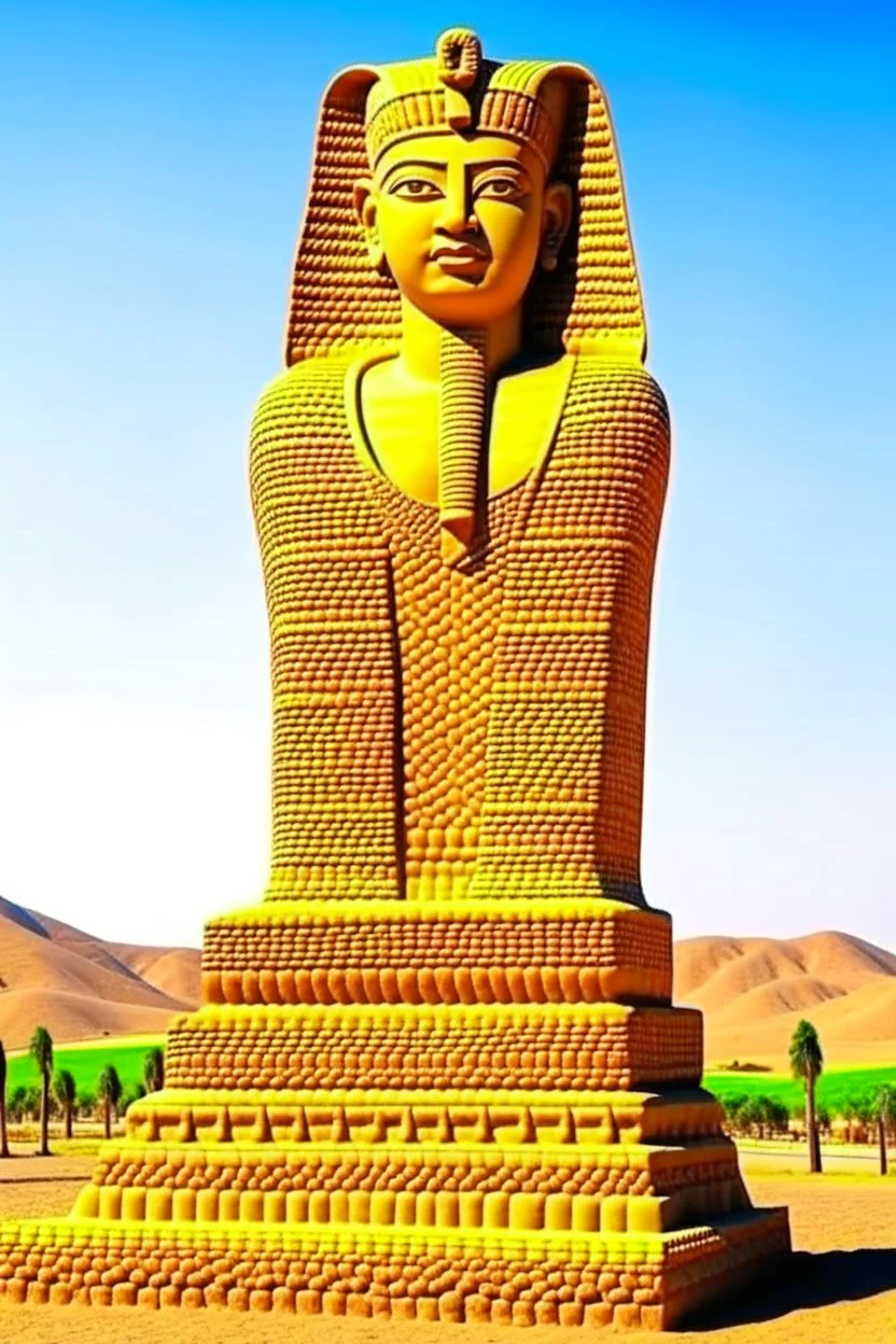 in the valley ok the kings in egypt a huge statue of bitcoin