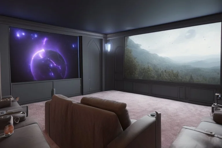 a dedicated home cinema room