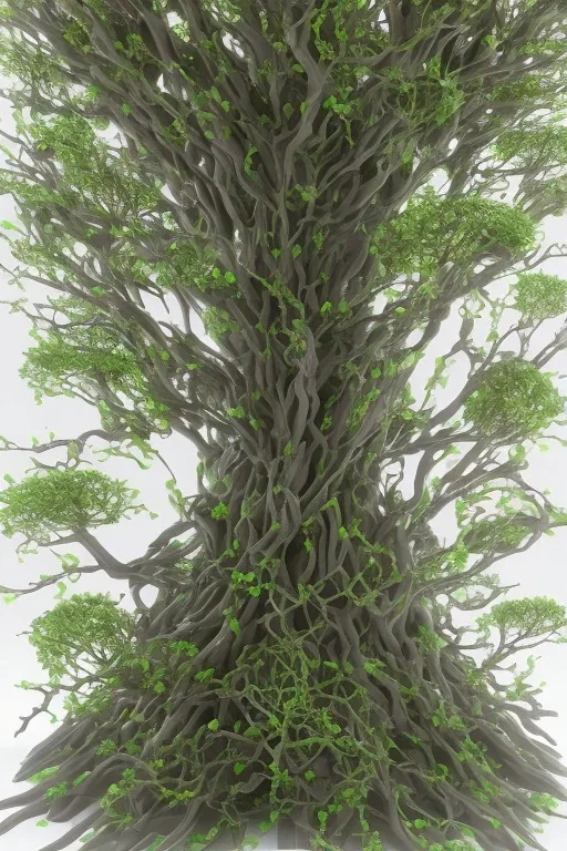 tree of life made of seaweed ribbons