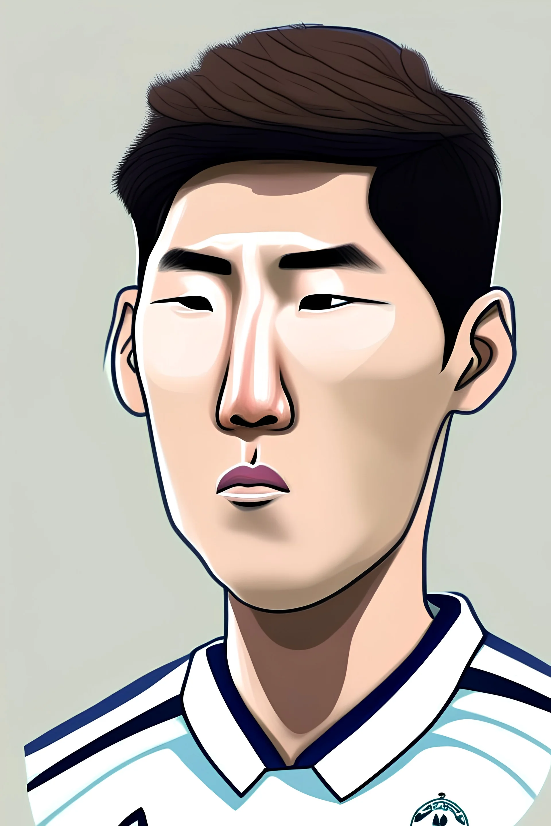 Son Heung-min Footballer cartoon 2d