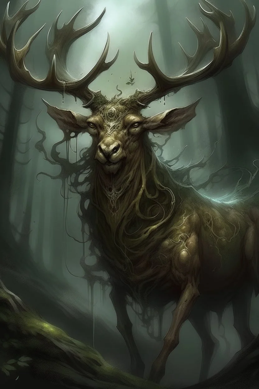 Eldritch deer god, Horrifying