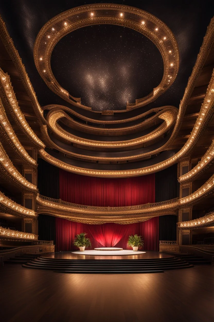 a luxury big opera dance stage