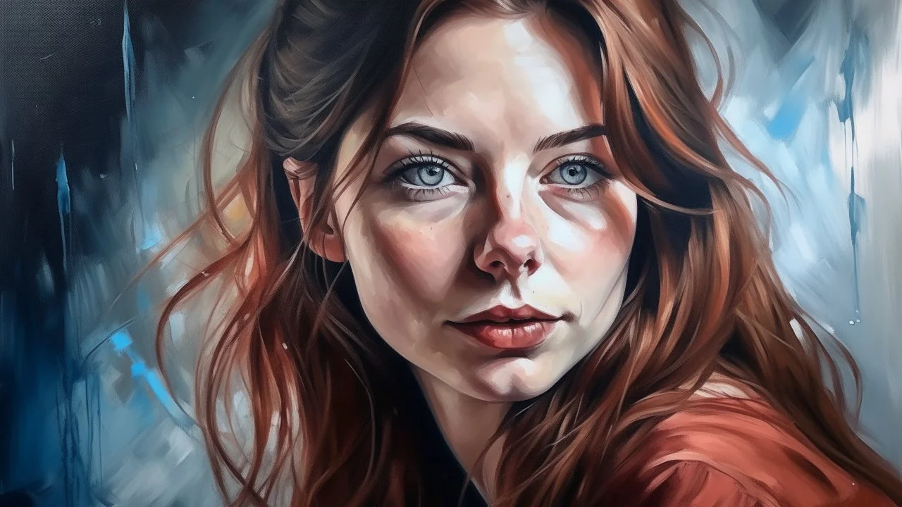 acyrilic painting portrait