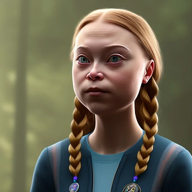  Greta Thunberg Wearing make up avatar in pandora