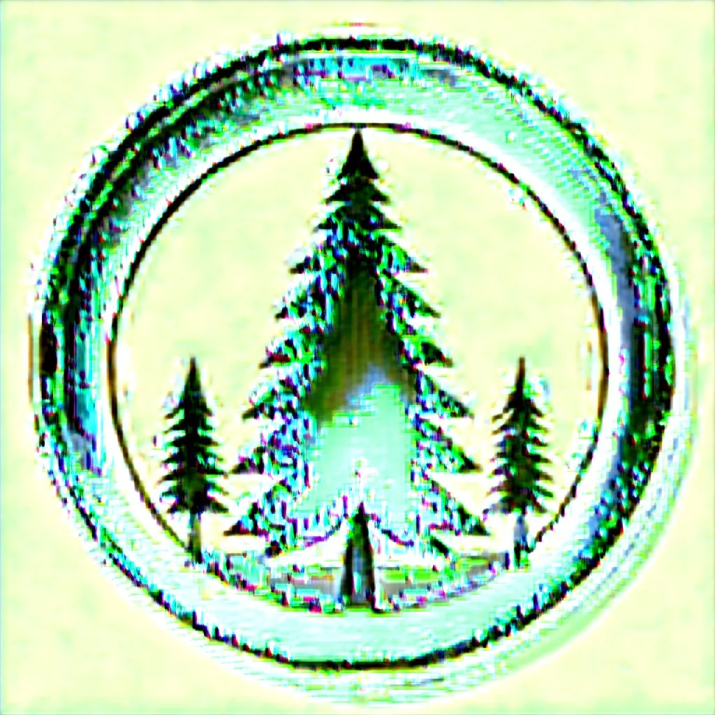 woods pine tree icon