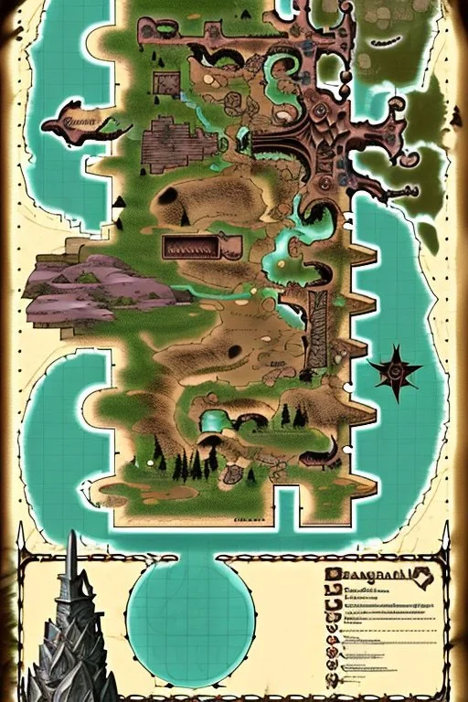 dnd map of berserkers village wastelands