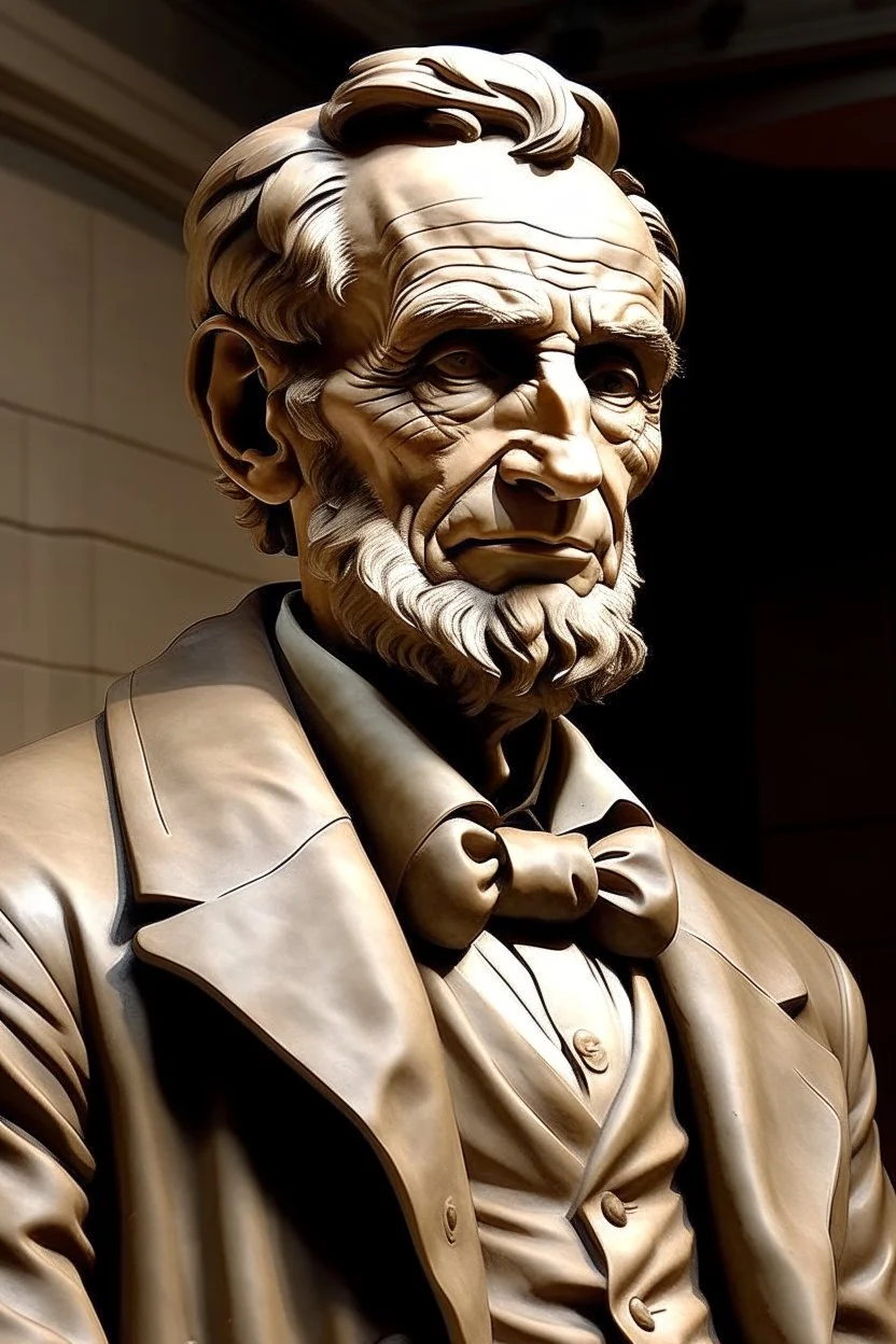 Abraham Lincoln As wise ancient greek master, not a scultpture