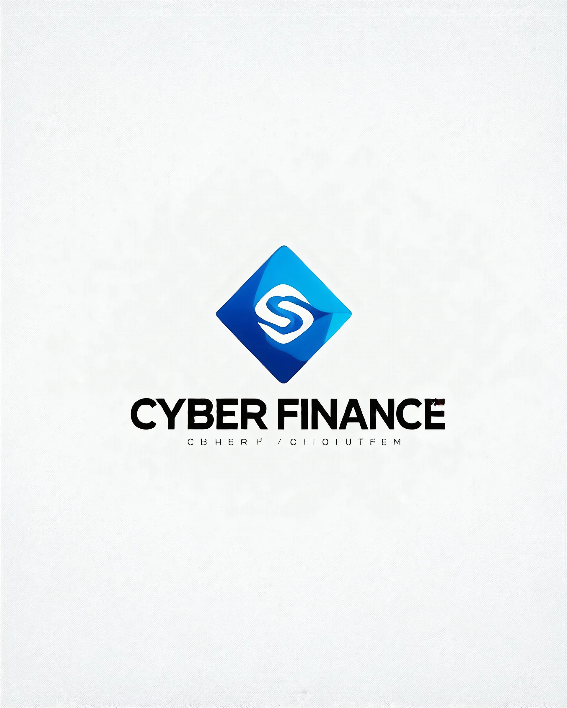 Cyber Finance logo Simple, easy and beautiful logo