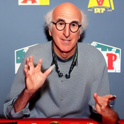 Larry David at the world series of poker