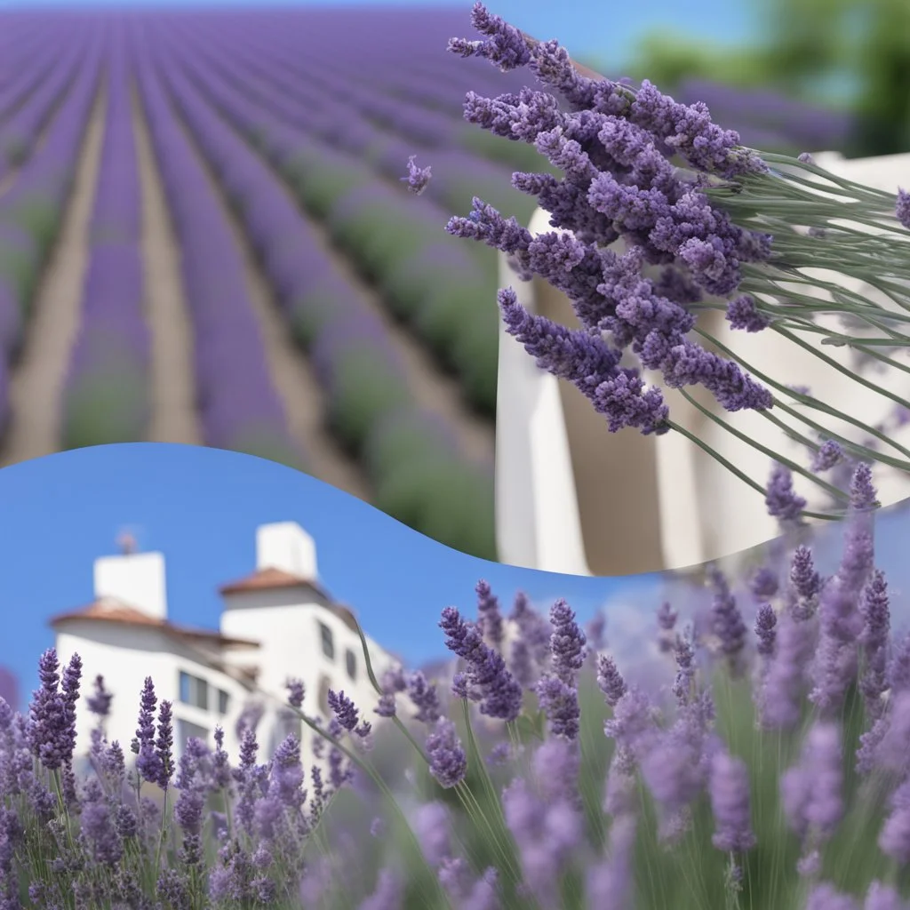 Concept of a lavender flower in a tourist hotel