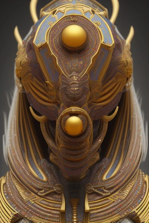 black male African Egyptian alien, cracks in the voodoo head, wicked, eyes, crown, Elephant, 8k, finely detailed, photo realistic, tiger turquoise skull head gold dragon space alien snow skeleton gold gorilla silver crown silver eyes