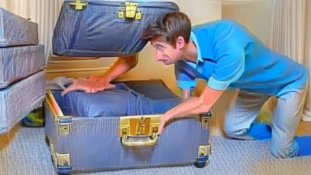 paranoid housekeeping thief hiding baggage in their trunk