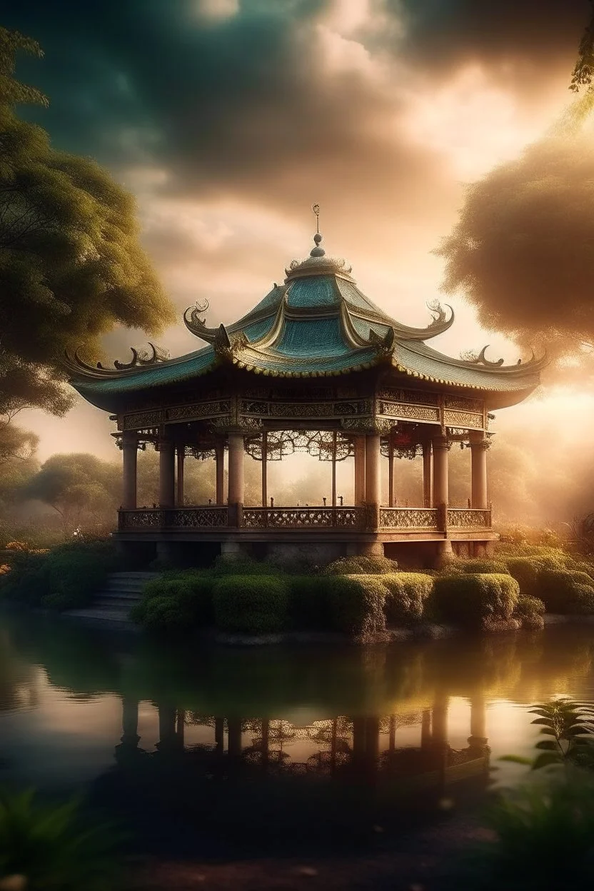 pavilion in a magical world