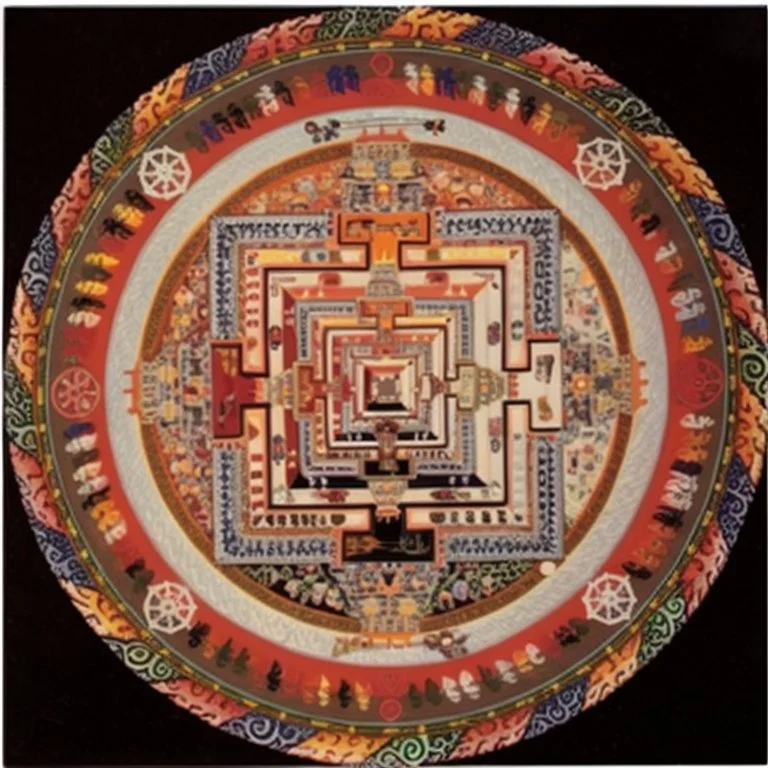 sharpen the details of this mandala and brighten the colors